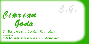 ciprian godo business card